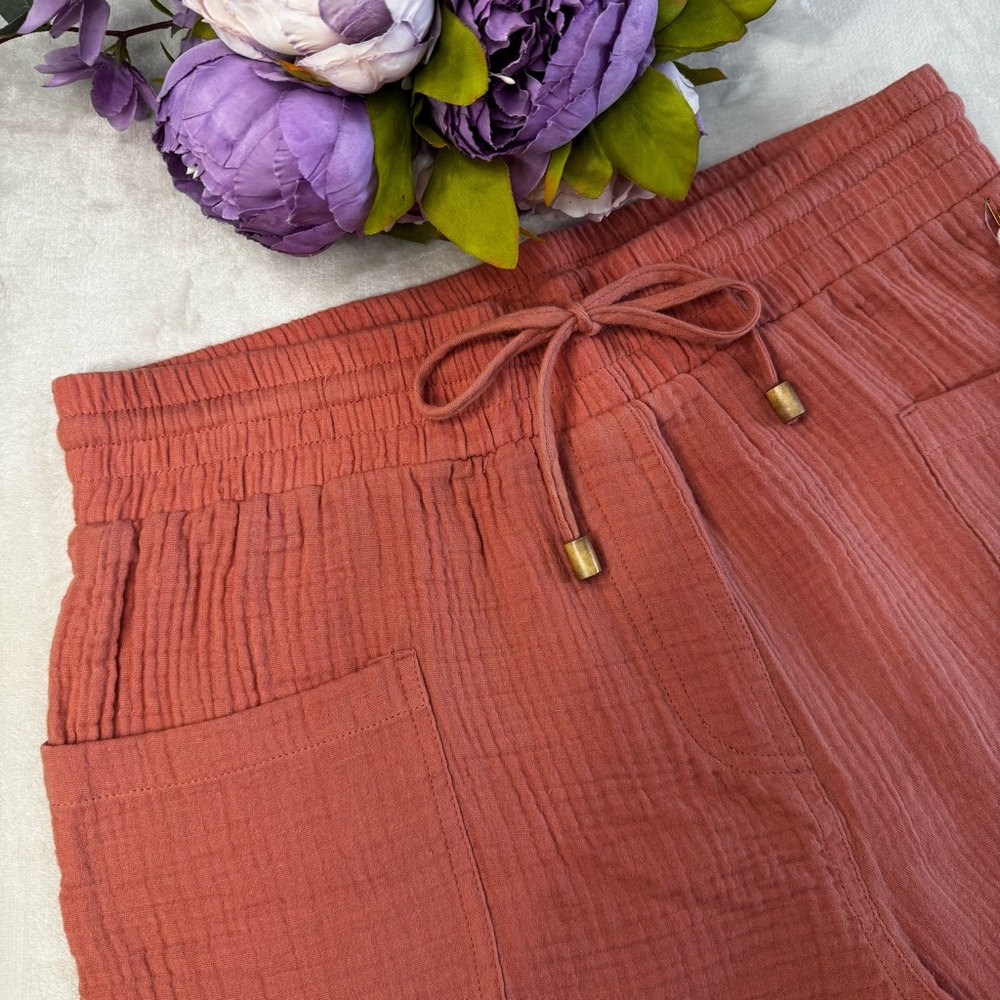 NWT Magaschoni Organic Cotton Gauze Shorts - Picture 3 of 13